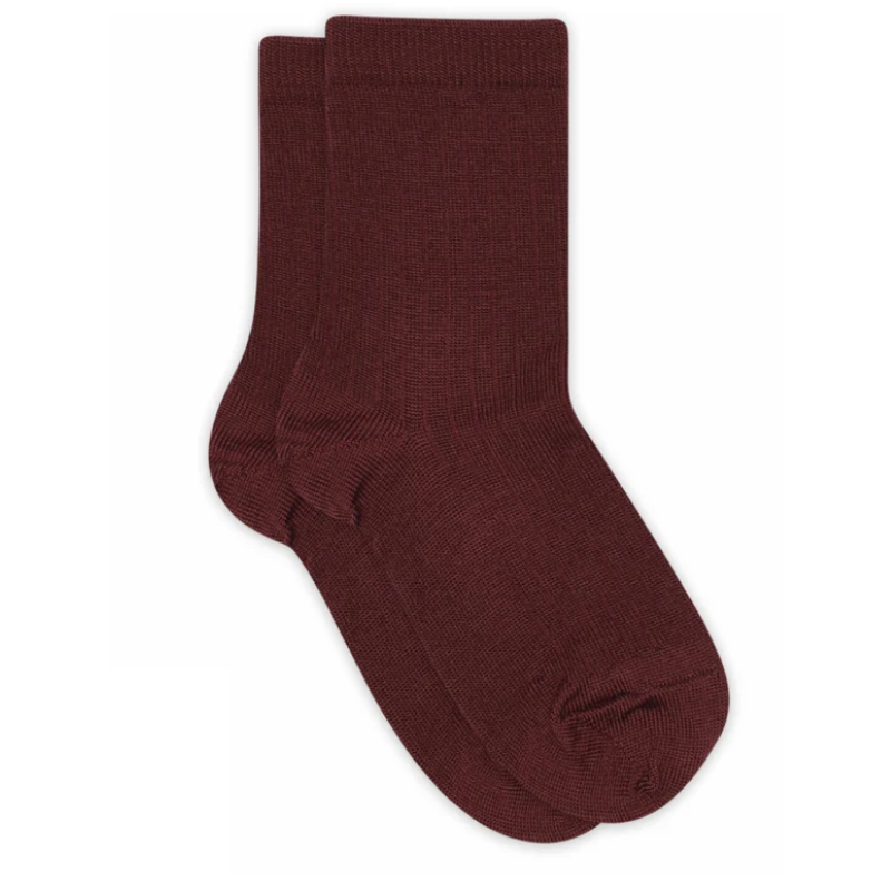 MP Denmark rib socks dark wine red (1451)