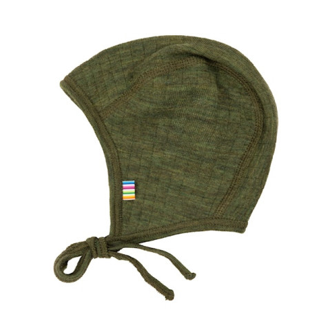 Joha merinowollen mutsje dark olive (94355)