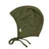 Joha merino woolen bonnet dark olive