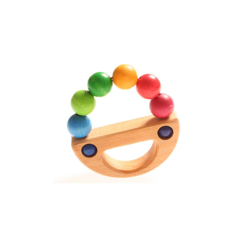 Grimms geluidloze rammelaar Regenboogboot (8126)