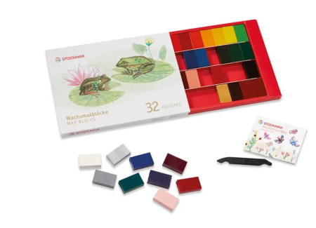 Stockmar wasblokjes 32 stuks met schraper