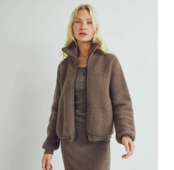 Conservandum (Müsli) wolfleece damesjas walnoot