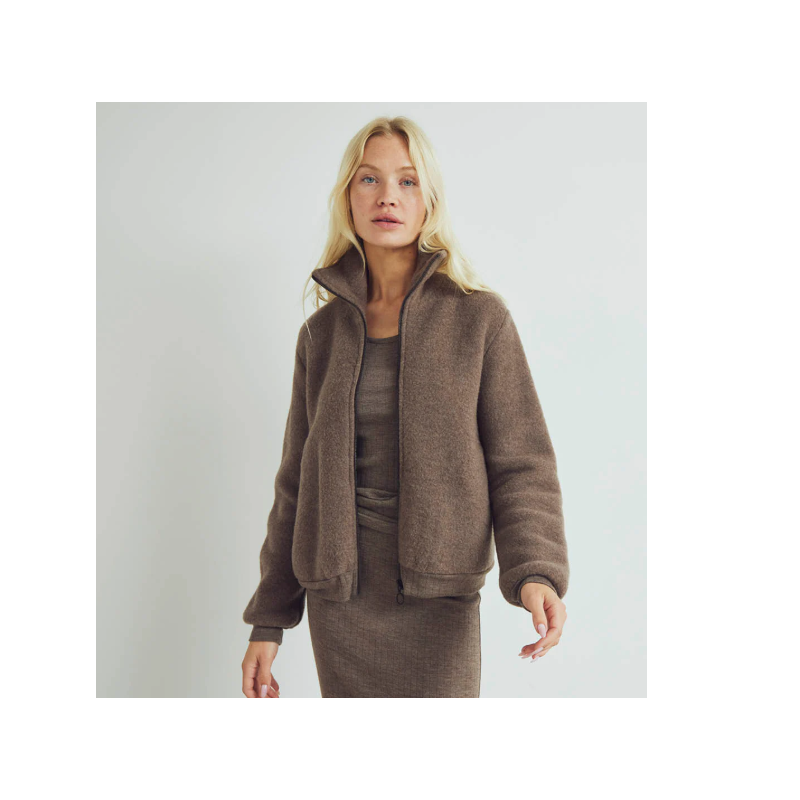 Conservandum (Müsli) wolfleece damesjas walnoot