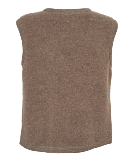 Conservandum (Musli) wolfleece bodywarmer Walnoot