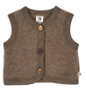 Musli wolfleece bodywarmer walnut melange