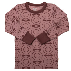 Katvig (Joha) outlet wollen longsleeve mahogany