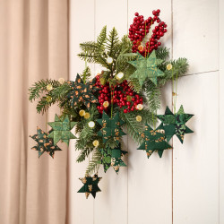 Sjaal met verhaal hanger Sari ster groentinten