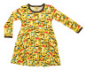 Duns Sweden long sleeved dress yellow mushrooms