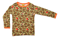 Duns Sweden  katoenen longsleeve  Bull Finch yellow