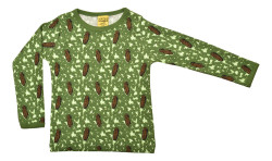 Duns Sweden  katoenen longsleeve  pinecone dennenappel