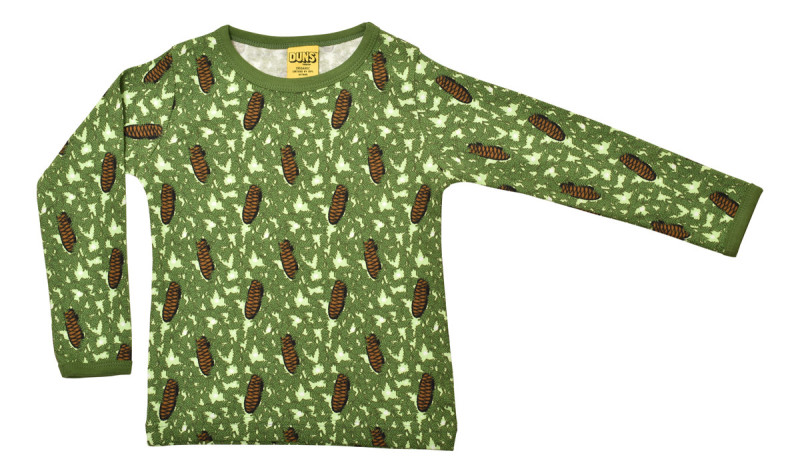 Duns Sweden  katoenen longsleeve  pinecone dennenappel