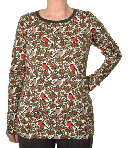 Duns Sweden dames longsleeve Bull Finch Honeydew Blue