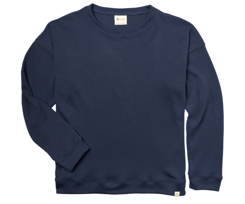 Engel Natur wolzijde sweatshirt navy