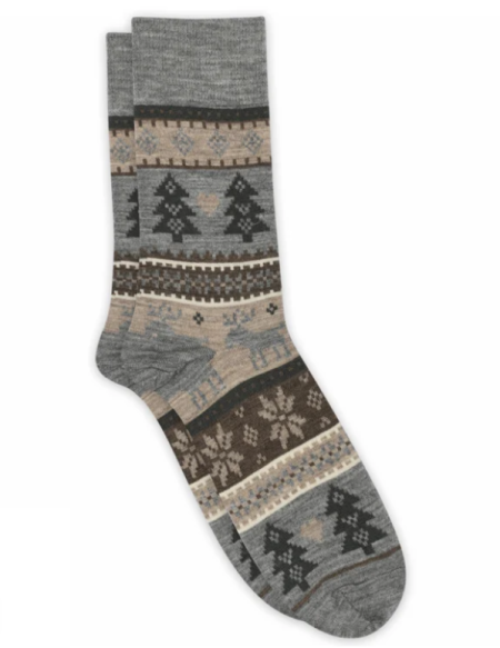 Mp Denmark wollen herensokken Klaus dark grey