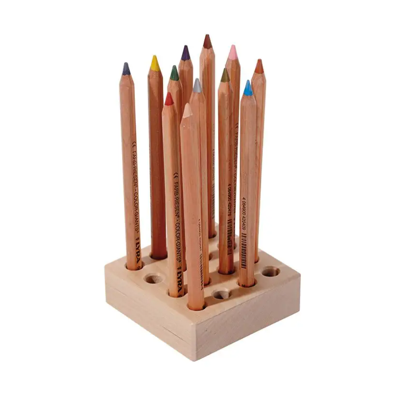Beuken potlodenblok dikke potloden 16 stuks