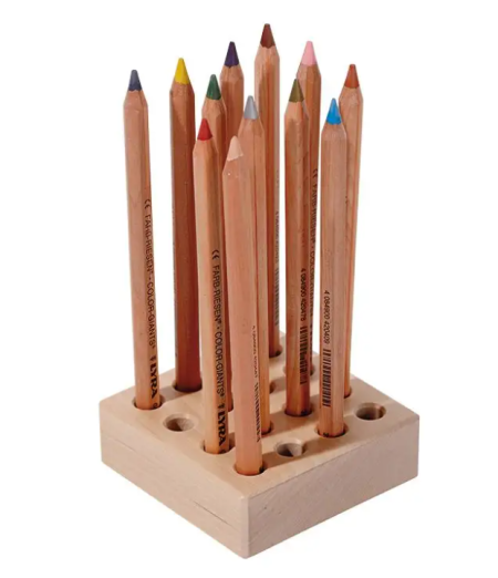 Beuken potlodenblok dikke potloden 16 stuks