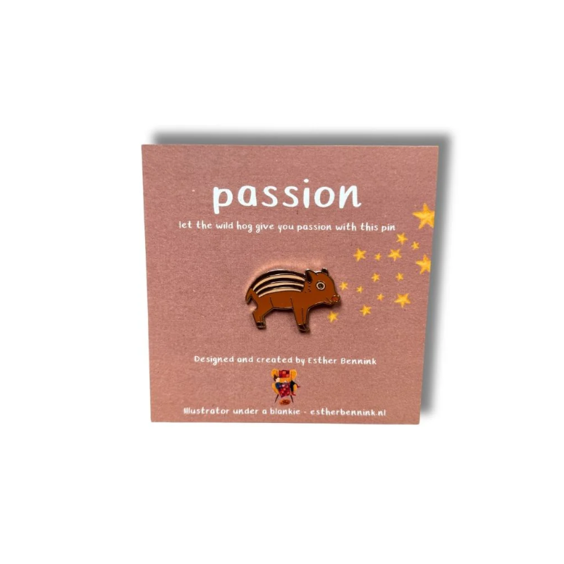 Esther Bennink pin 'Passion' stekelvarken