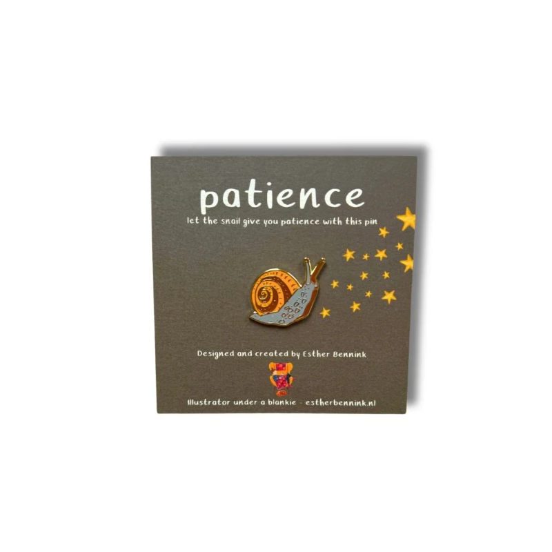 Esther Bennink pin 'Patience' slak
