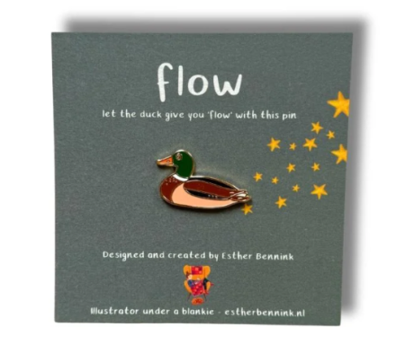 Esther Bennink pin 'Flow' eend