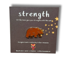 Esther Bennink pin 'Strength' beer