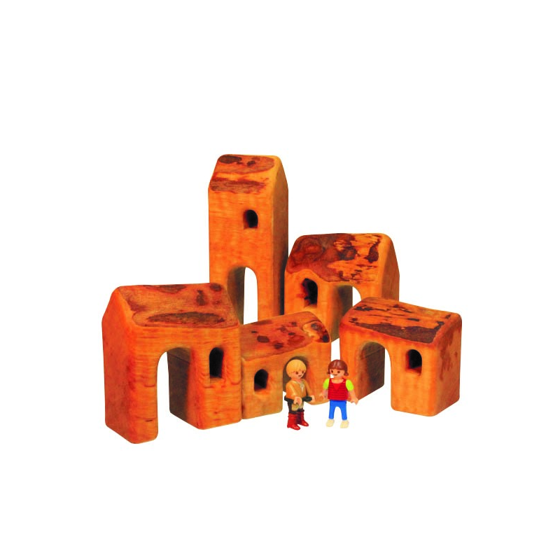 Bikeho five piece set of small cityhouses