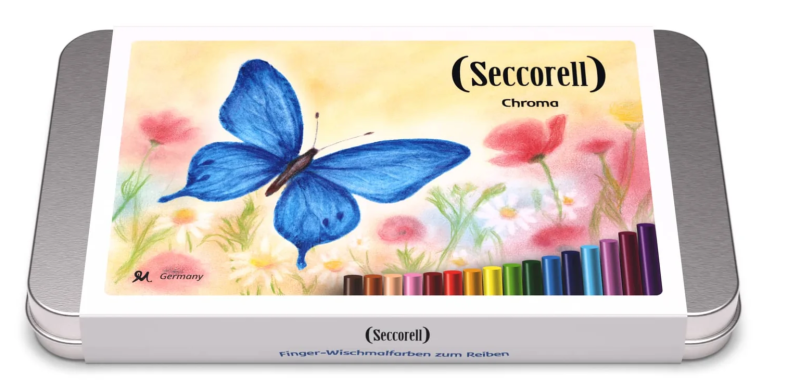 Seccorell Chroma metalen blikje met 16 kleuren