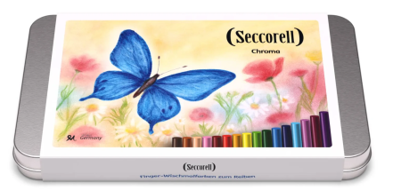 Seccorell Chroma metalen blikje met 16 kleuren