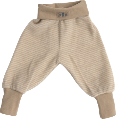 Lilano brushed woolen pants sand striped