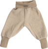 Lilano wolplush broek met boord zand gestreept (250021)