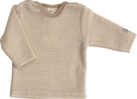 Lilano brushed woolplush longsleeve sand striped