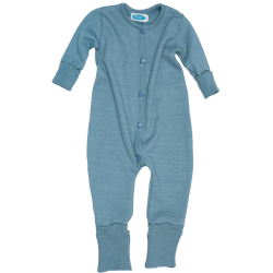 Reiff wool silk jumpsuit  aqua