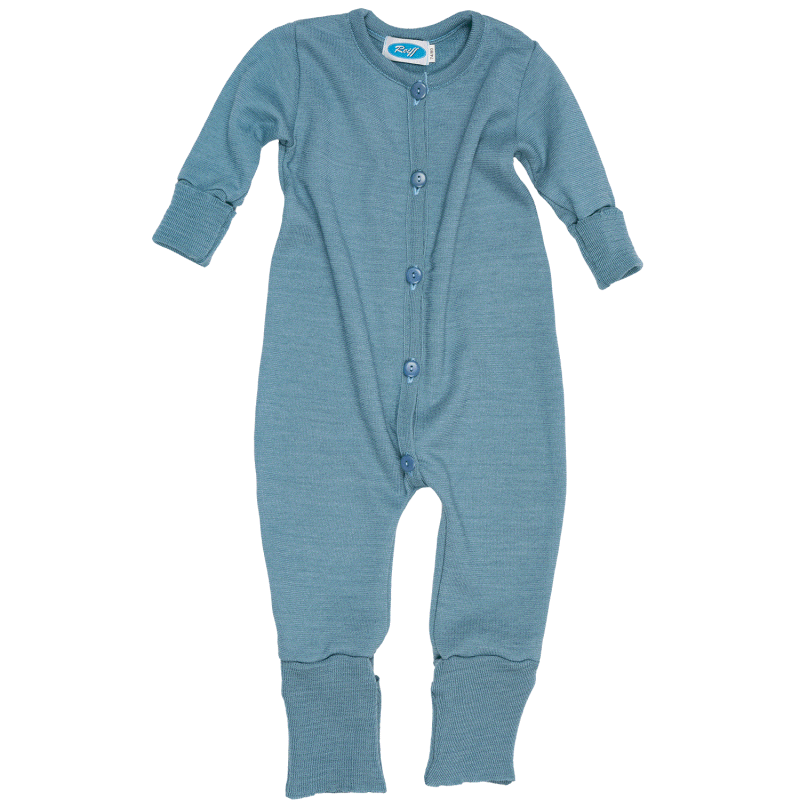 Reiff wool silk jumpsuit  aqua