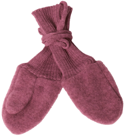 Reiff dikke wolfleece wanten mauve