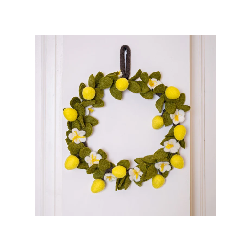 Sjaal met Verhaal wreath lemons