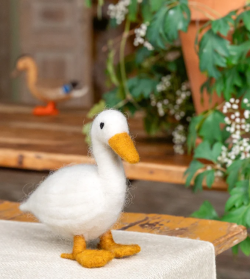 Sjaal met verhaal peking eend staand