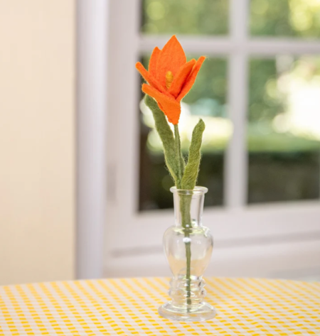 Sjaal met Verhaal krokus oranje