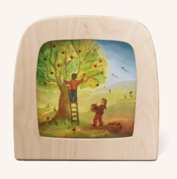 Vogel Geluk - Apple tree Silhouette