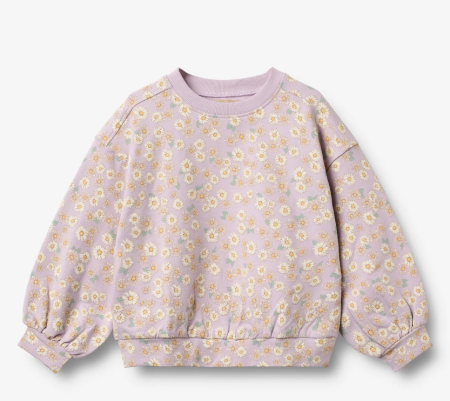 Wheat katoenen sweatshirt met bloemetjes Lia