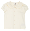 Muesli cotton  shortsleeve cozy me collar puff ss Tofu
