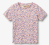 Wheat katoenen tshirt Alicia pink blue flowers