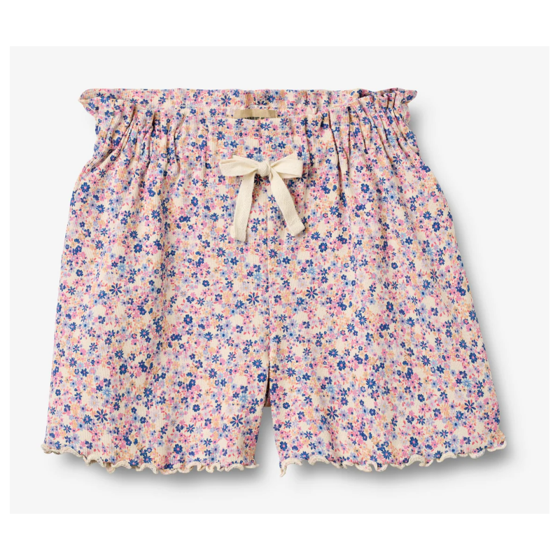 Wheat katoenen korte broek Ina Pink Blue flowers