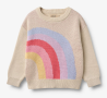 Wheat katoenen gebreide trui Regenboog Solveig