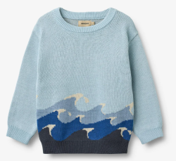 Wheat katoenen gebreide trui Knud Golven