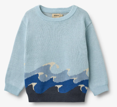 Wheat katoenen gebreide trui Knud Golven