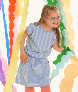 copy of Sense Organics dress aqua checker