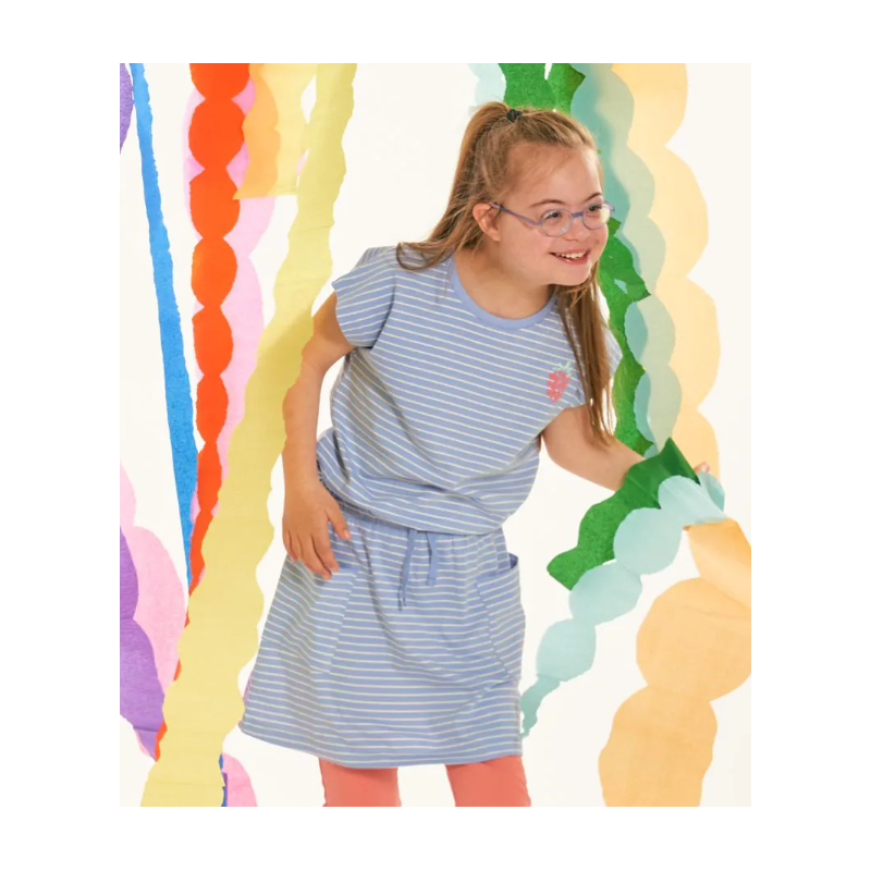 copy of Sense Organics dress aqua checker