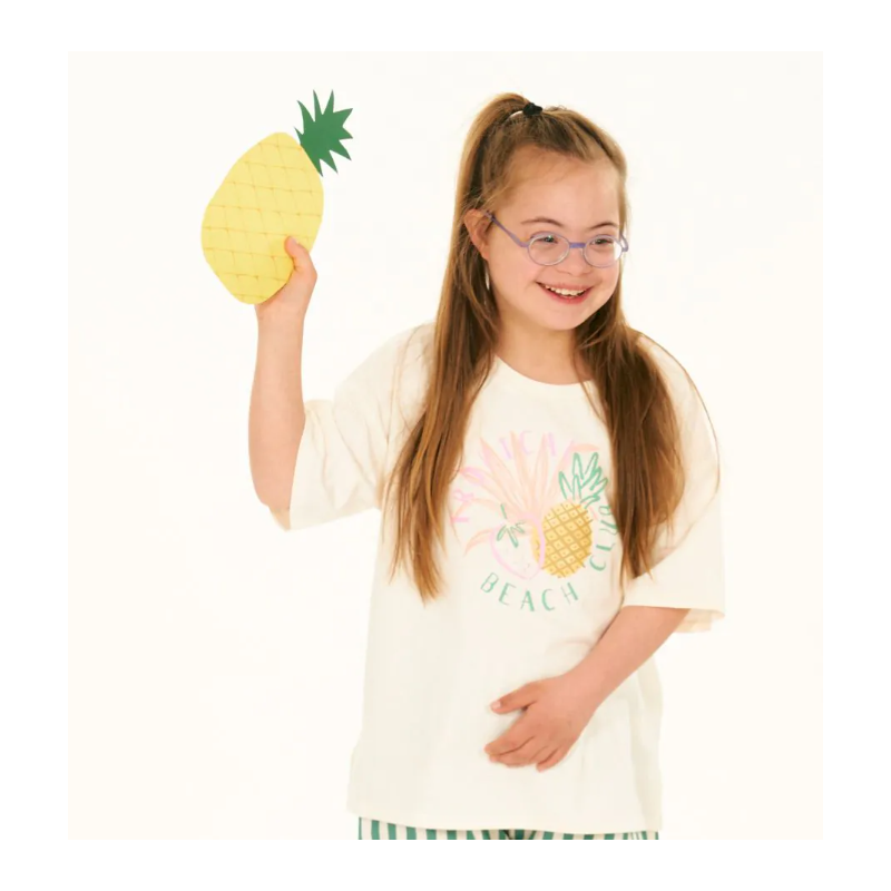 Sense Organics katoenen tshirt wit met fruit