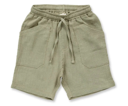 Sense Organics katoenen  double gauze korte broek Pak zeegras