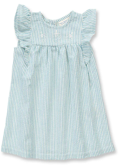 copy of copy of Sense Organics dress aqua checker