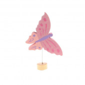 Grimms steker vlinder roze 4240)